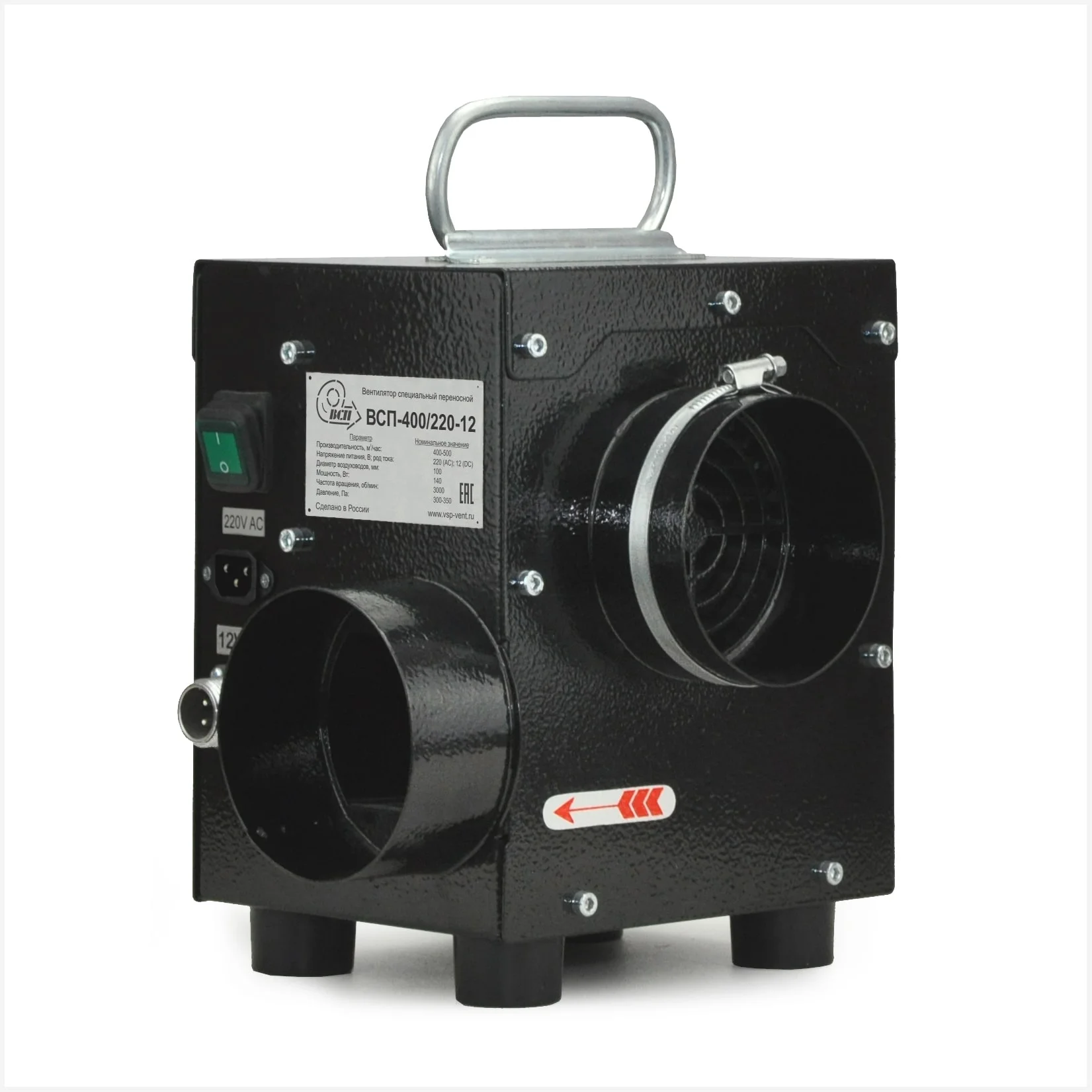Переносной вентилятор ВСП 400/220-12 - Фото №2